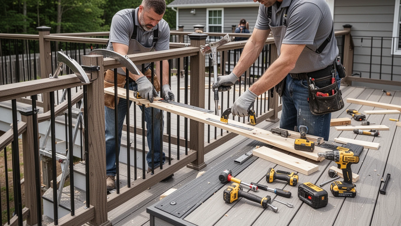 Deck Railing Installation